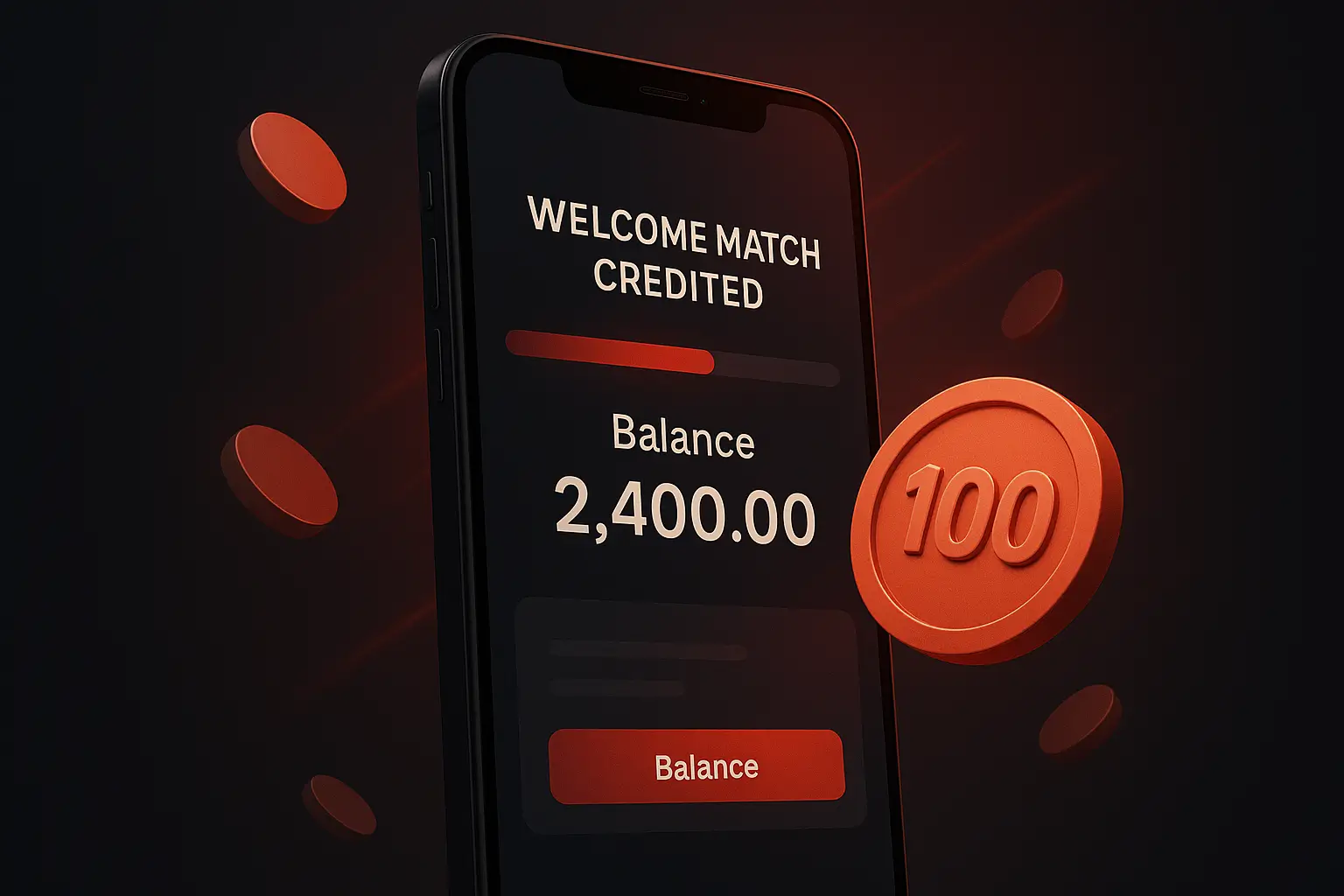 Welcome match bonus hanggang ₱2,000